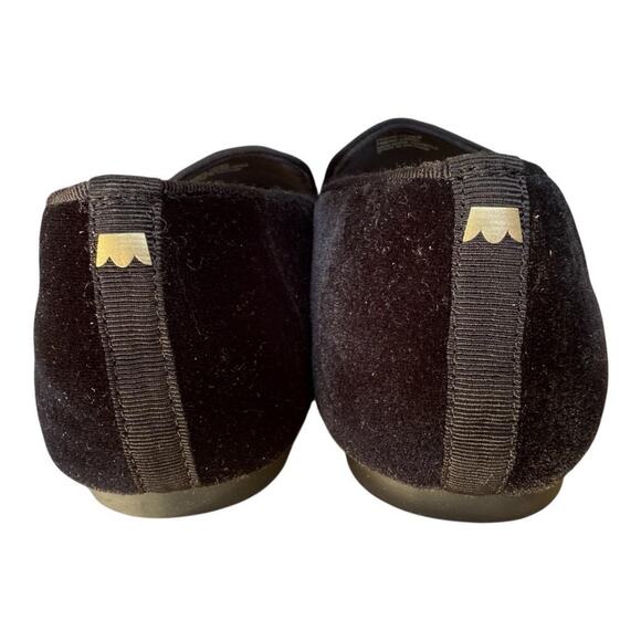 Birdies Starling Flat Black Velvet Women size 7 - Picture 4 of 7